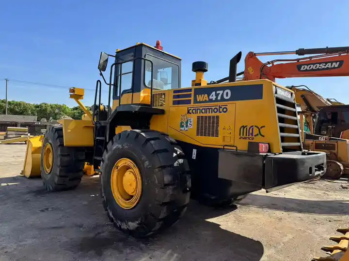 Wiellader High Quality Used 7 Ton Heavy Front Loader Komatsu Wa470 Good Price Japan Made Tire Loader
