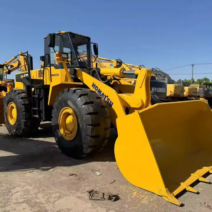 Wiellader High Quality Used 7 Ton Heavy Front Loader Komatsu Wa470 Good Price Japan Made Tire Loader