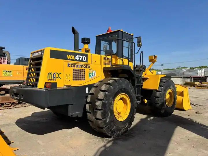 Wiellader High Quality Used 7 Ton Heavy Front Loader Komatsu Wa470 Good Price Japan Made Tire Loader