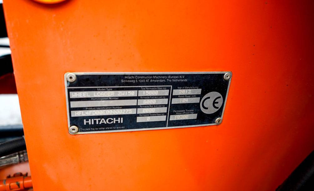 Wiellader Hitachi ZW150 TAMTRON VAAKA