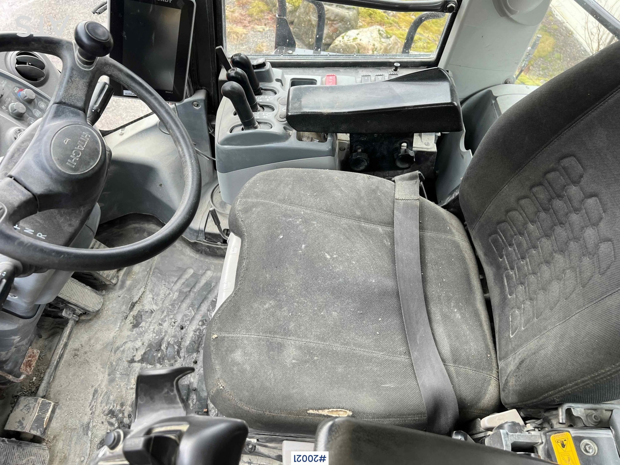 Wiellader Hitachi zw370-6 Hjullaster m/ vekt, skriver og skuffe