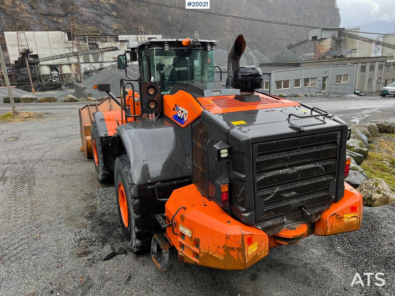 Wiellader Hitachi zw370-6 Hjullaster m/ vekt, skriver og skuffe