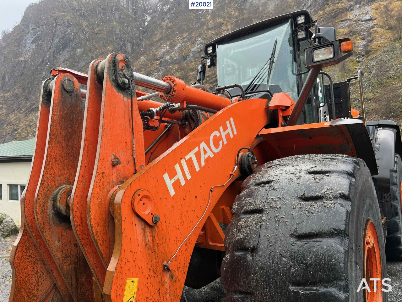 Wiellader Hitachi zw370-6 Hjullaster m/ vekt, skriver og skuffe