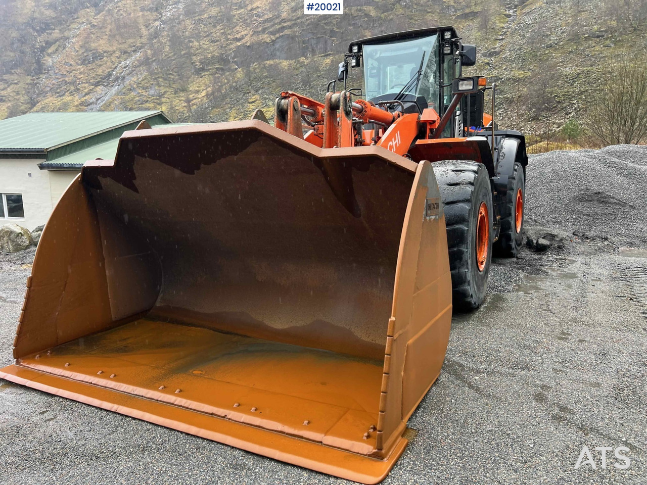 Wiellader Hitachi zw370-6 Hjullaster m/ vekt, skriver og skuffe