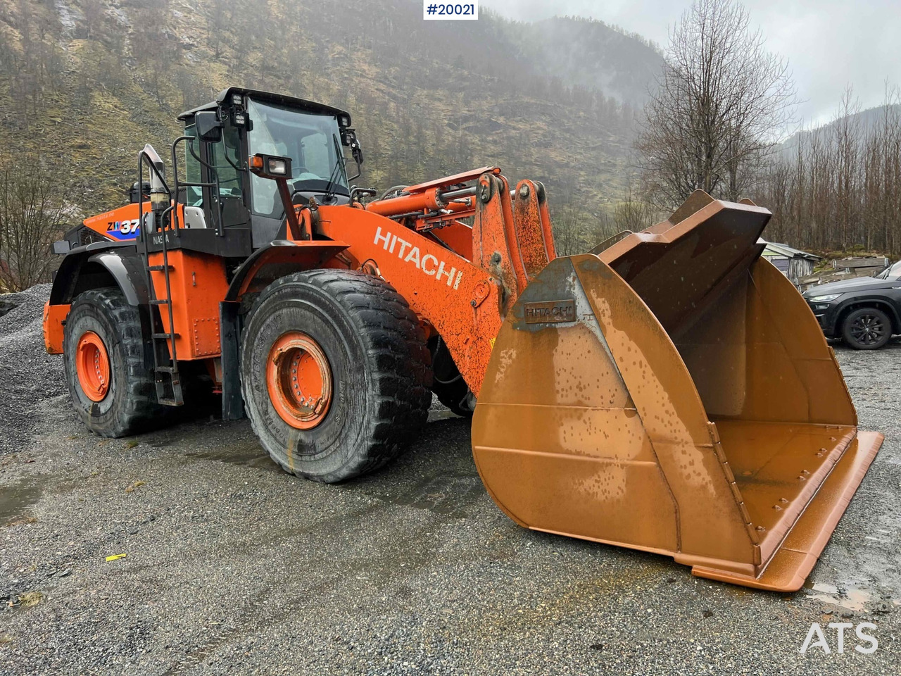 Wiellader Hitachi zw370-6 Hjullaster m/ vekt, skriver og skuffe