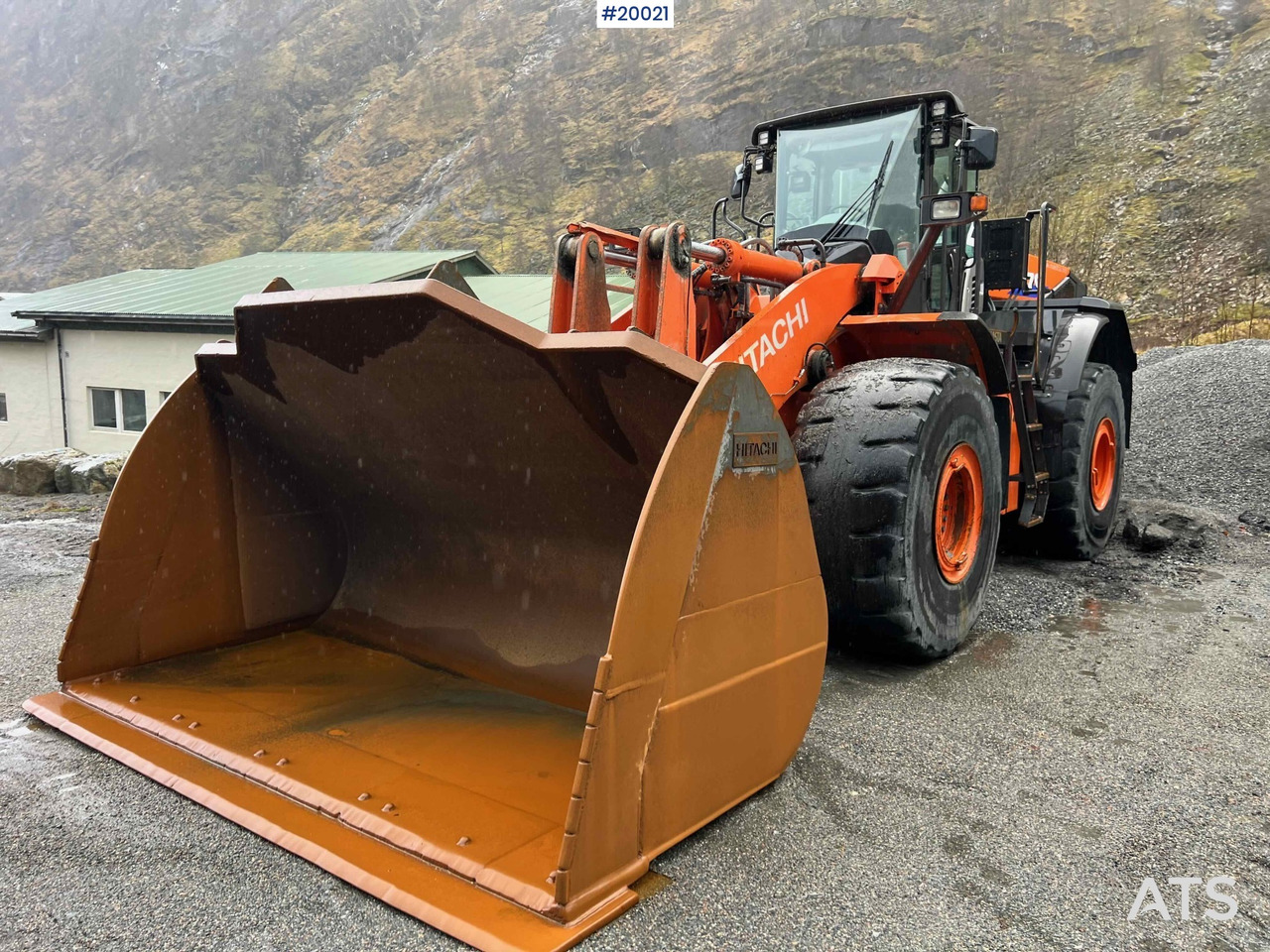 Wiellader Hitachi zw370-6 Hjullaster m/ vekt, skriver og skuffe