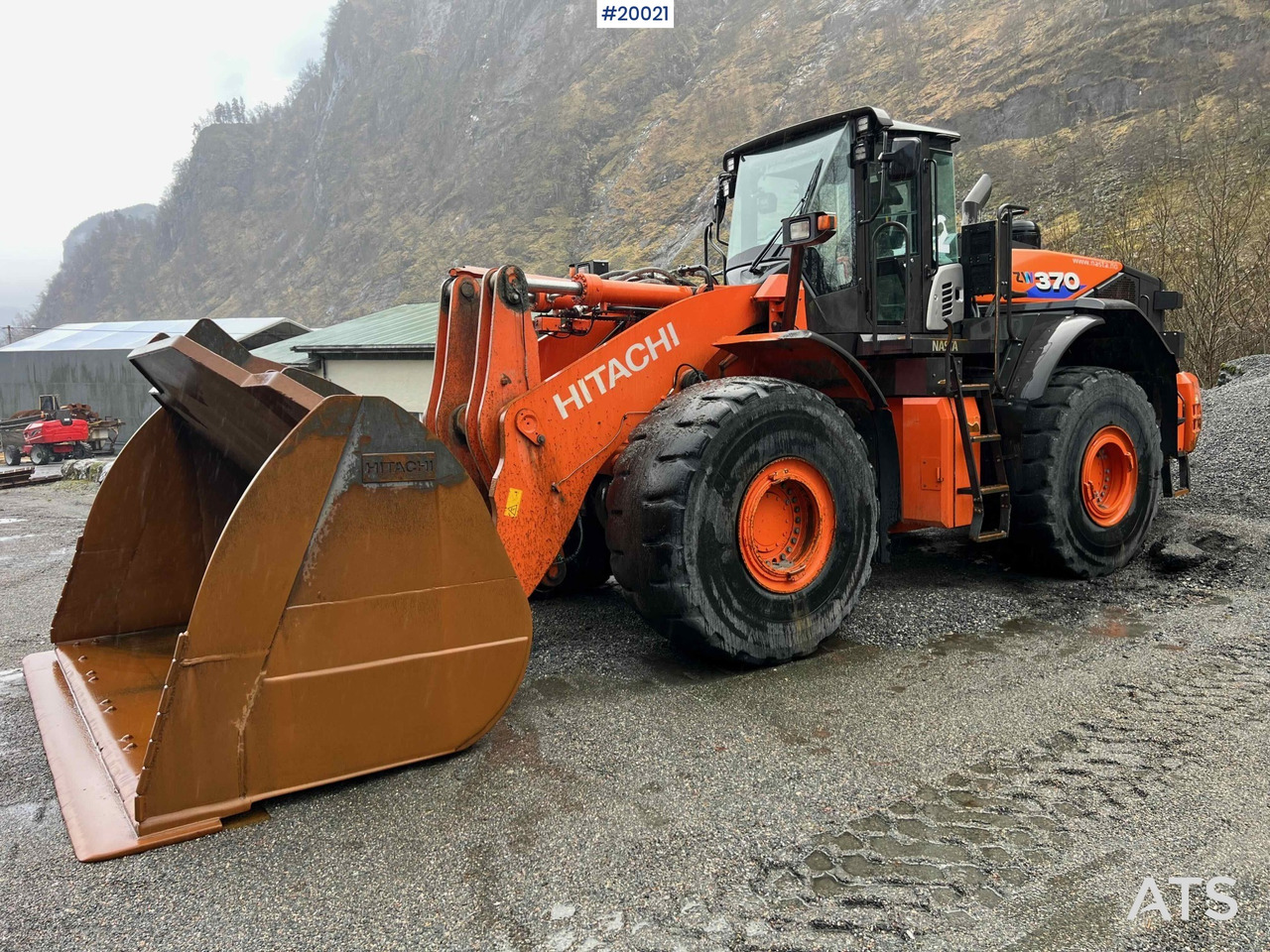 Wiellader Hitachi zw370-6 Hjullaster m/ vekt, skriver og skuffe