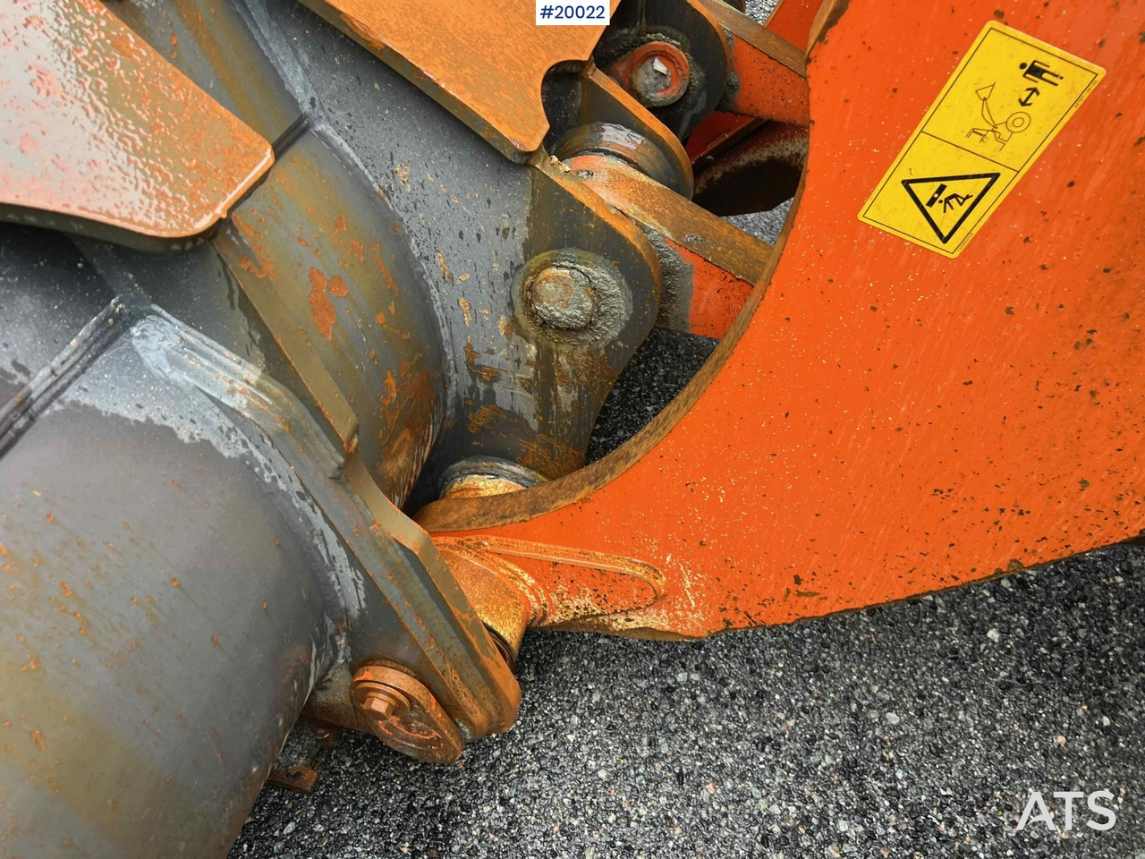 Wiellader Hitachi zw370-6 hjullaster m / vekt, skriver og skuffe