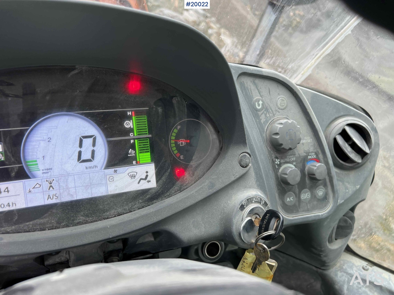 Wiellader Hitachi zw370-6 hjullaster m / vekt, skriver og skuffe