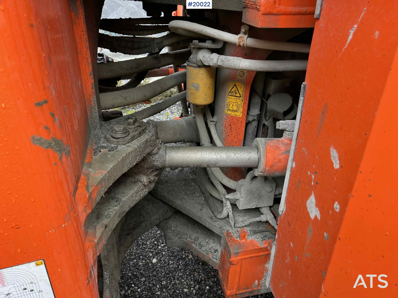 Wiellader Hitachi zw370-6 hjullaster m / vekt, skriver og skuffe