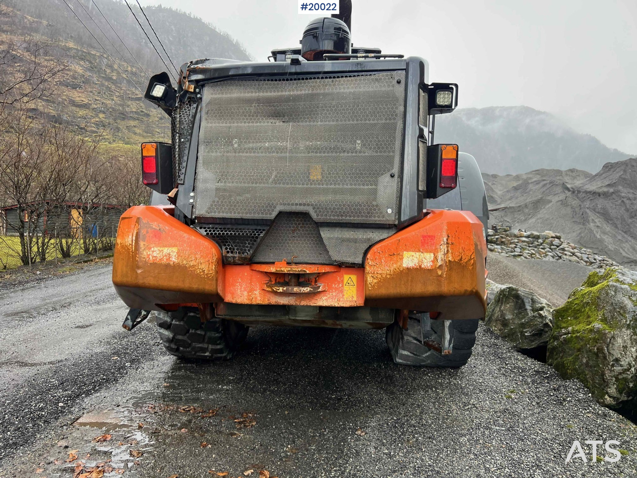 Wiellader Hitachi zw370-6 hjullaster m / vekt, skriver og skuffe