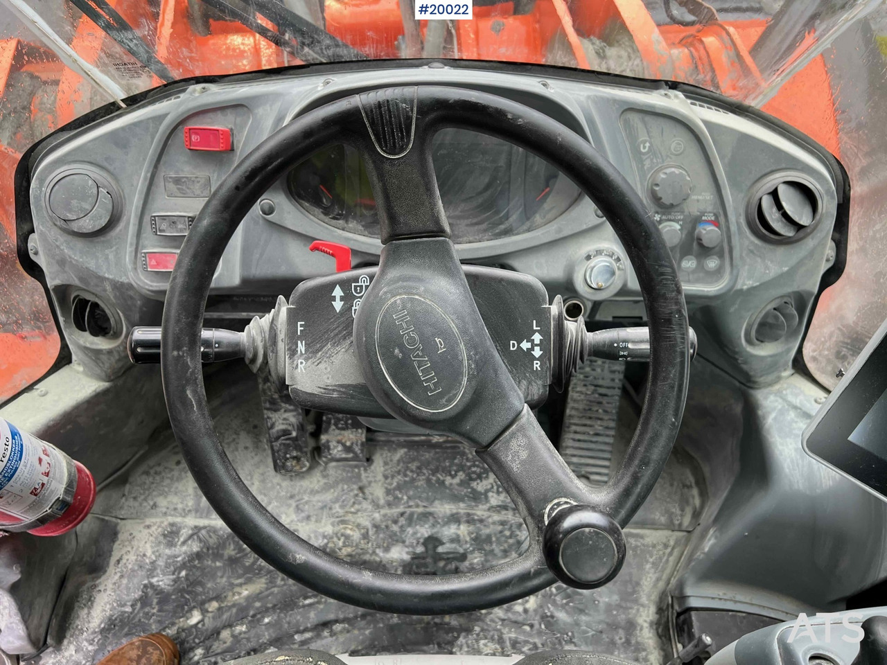 Wiellader Hitachi zw370-6 hjullaster m / vekt, skriver og skuffe