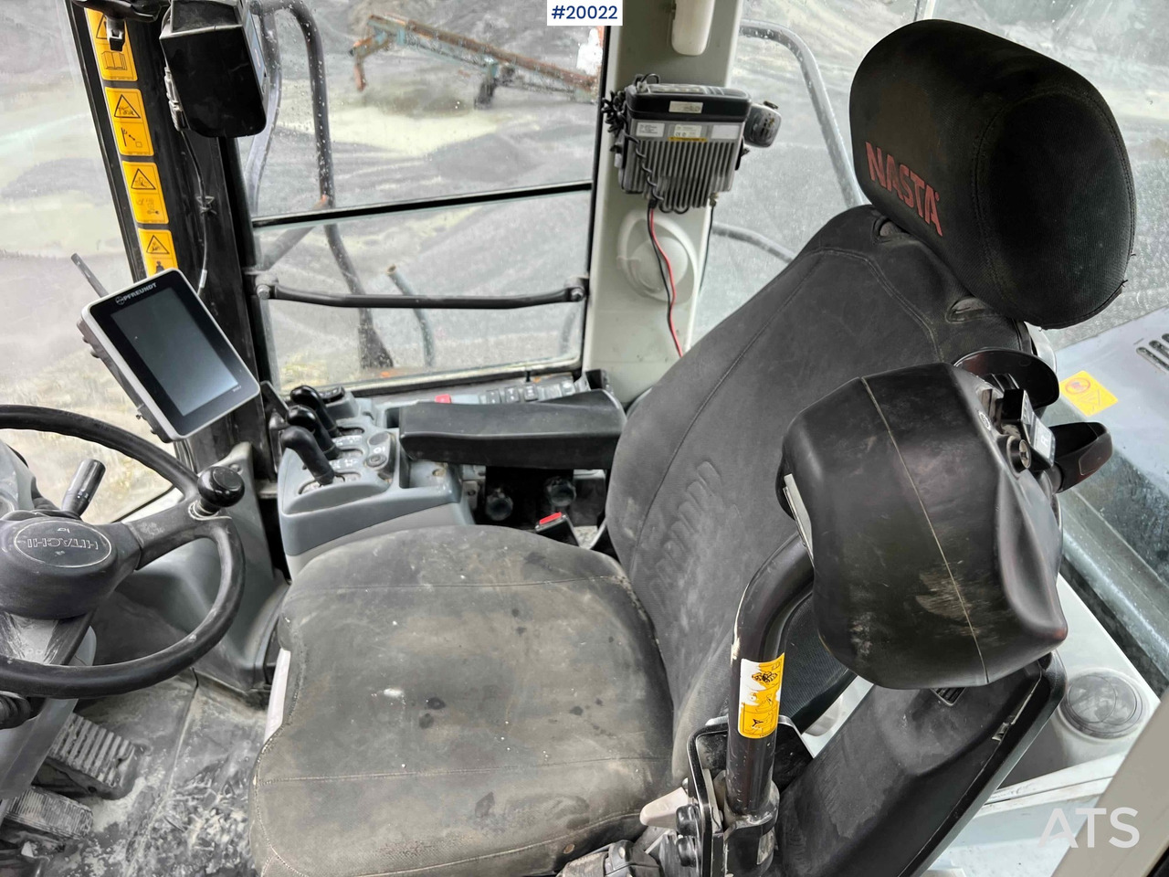 Wiellader Hitachi zw370-6 hjullaster m / vekt, skriver og skuffe