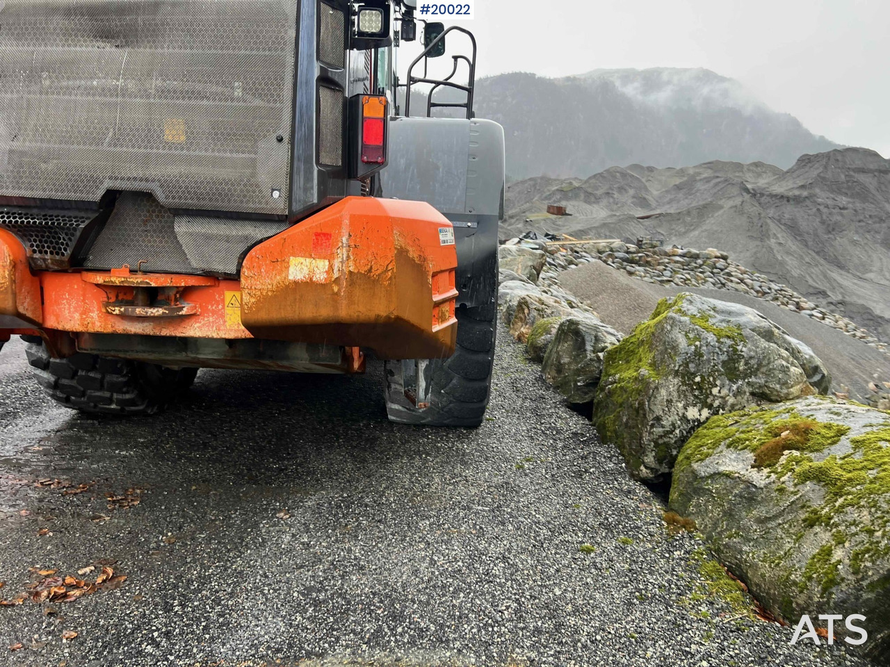 Wiellader Hitachi zw370-6 hjullaster m / vekt, skriver og skuffe