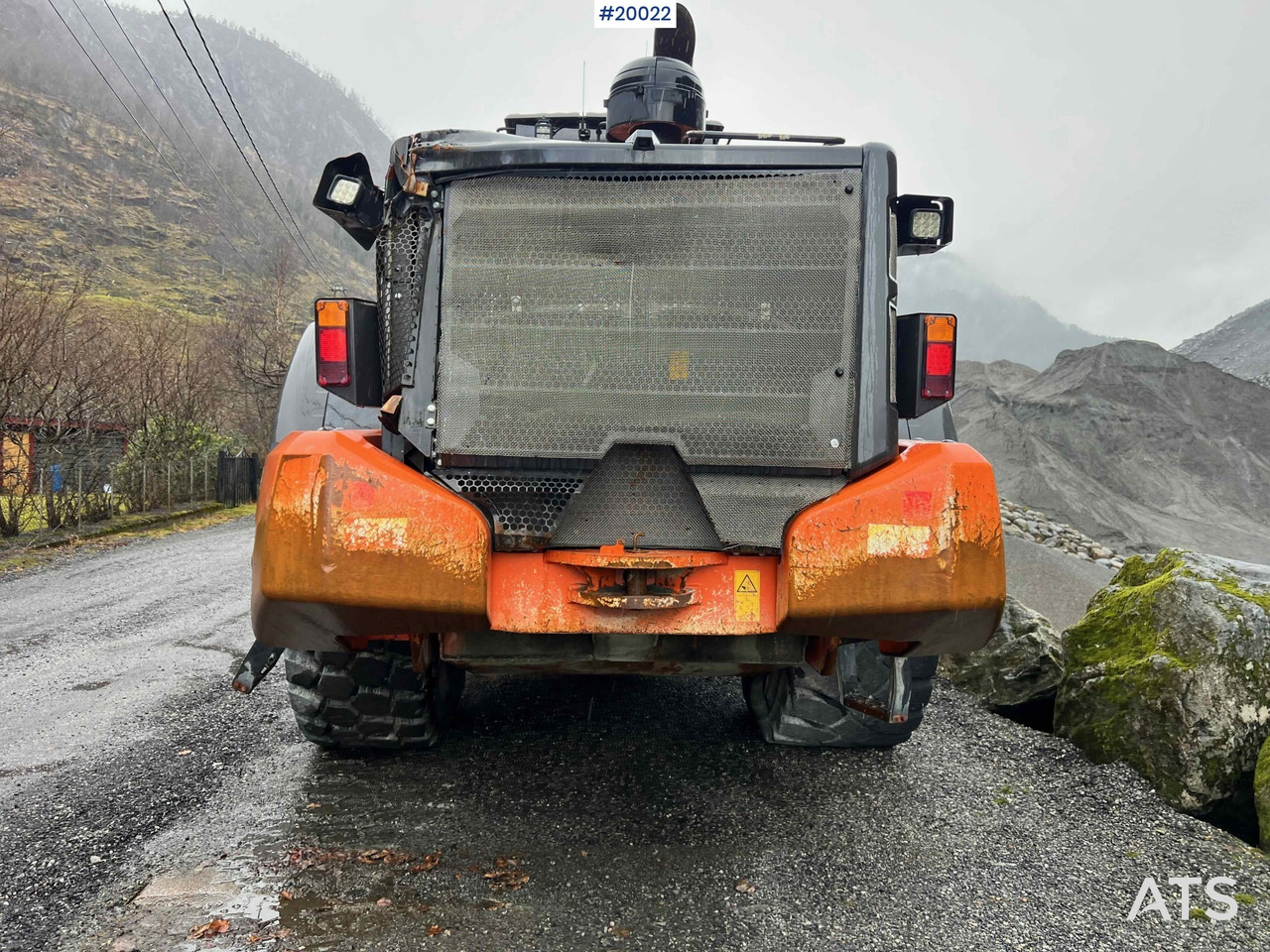 Wiellader Hitachi zw370-6 hjullaster m / vekt, skriver og skuffe