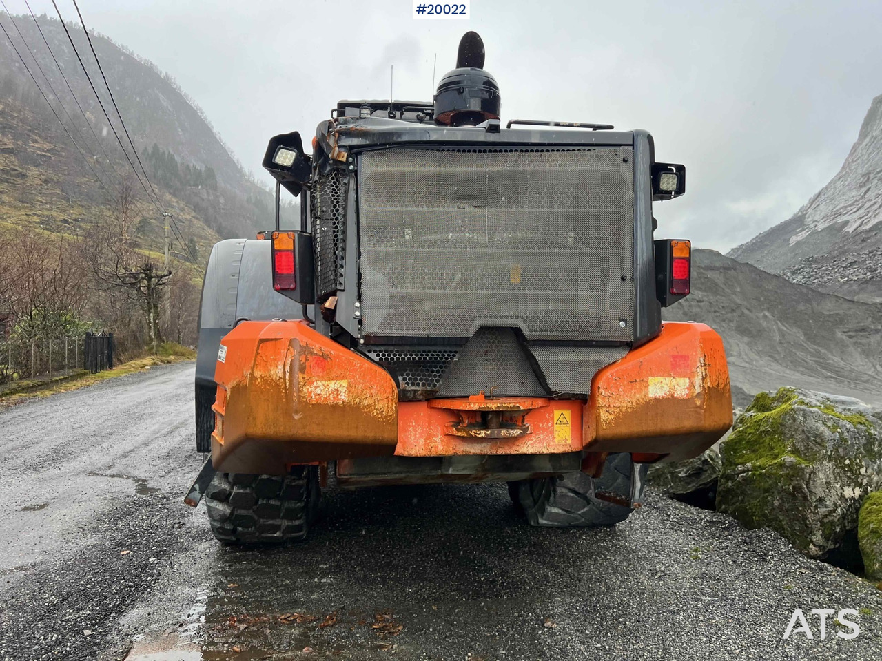 Wiellader Hitachi zw370-6 hjullaster m / vekt, skriver og skuffe