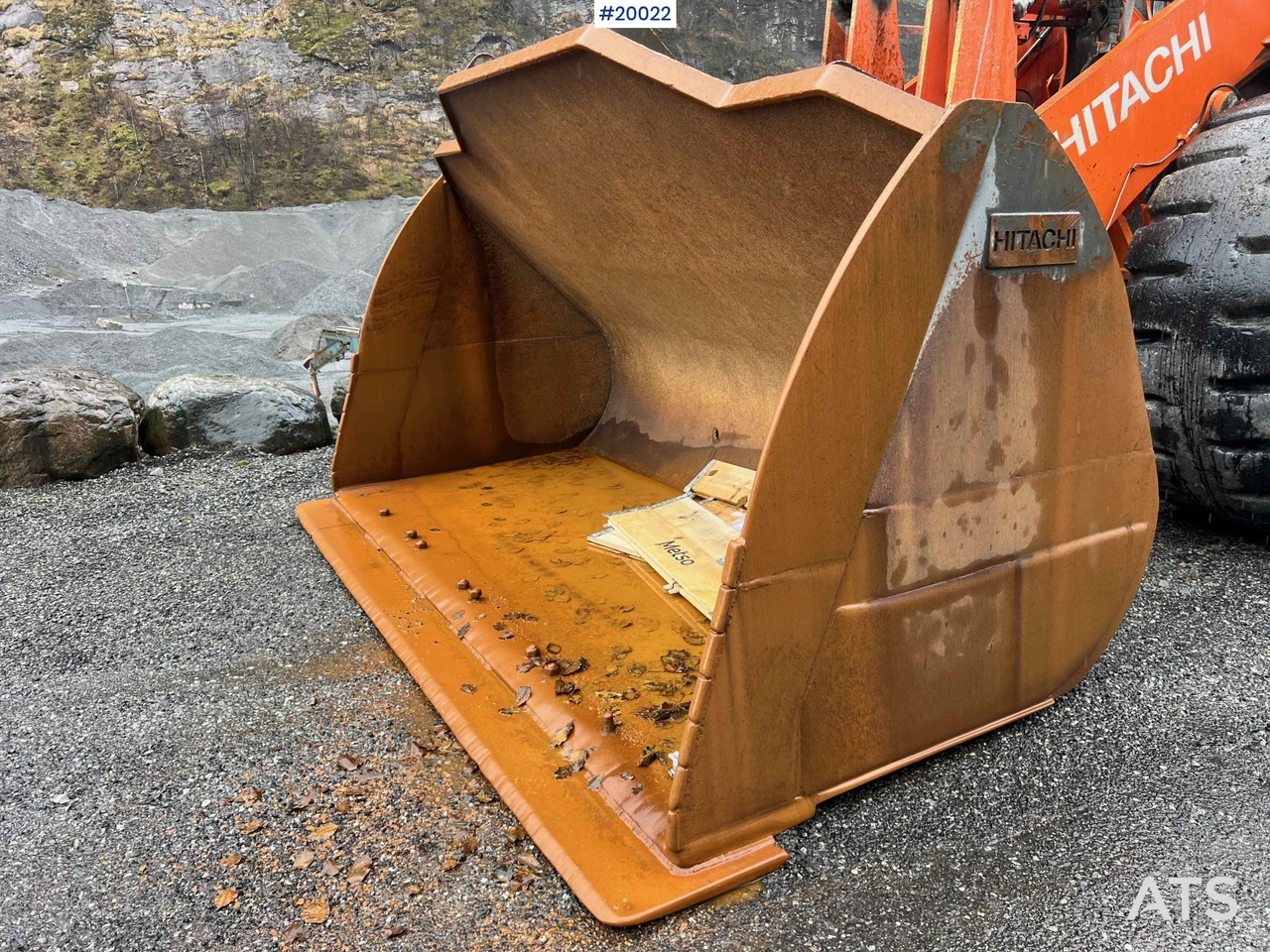 Wiellader Hitachi zw370-6 hjullaster m / vekt, skriver og skuffe