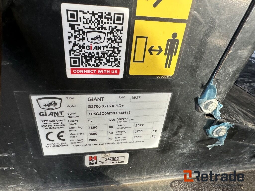 Wiellader Hjullæsser Giant G2700 X-TRA HD+