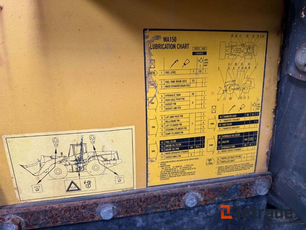 Wiellader Hjullæsser Komatsu WA 150