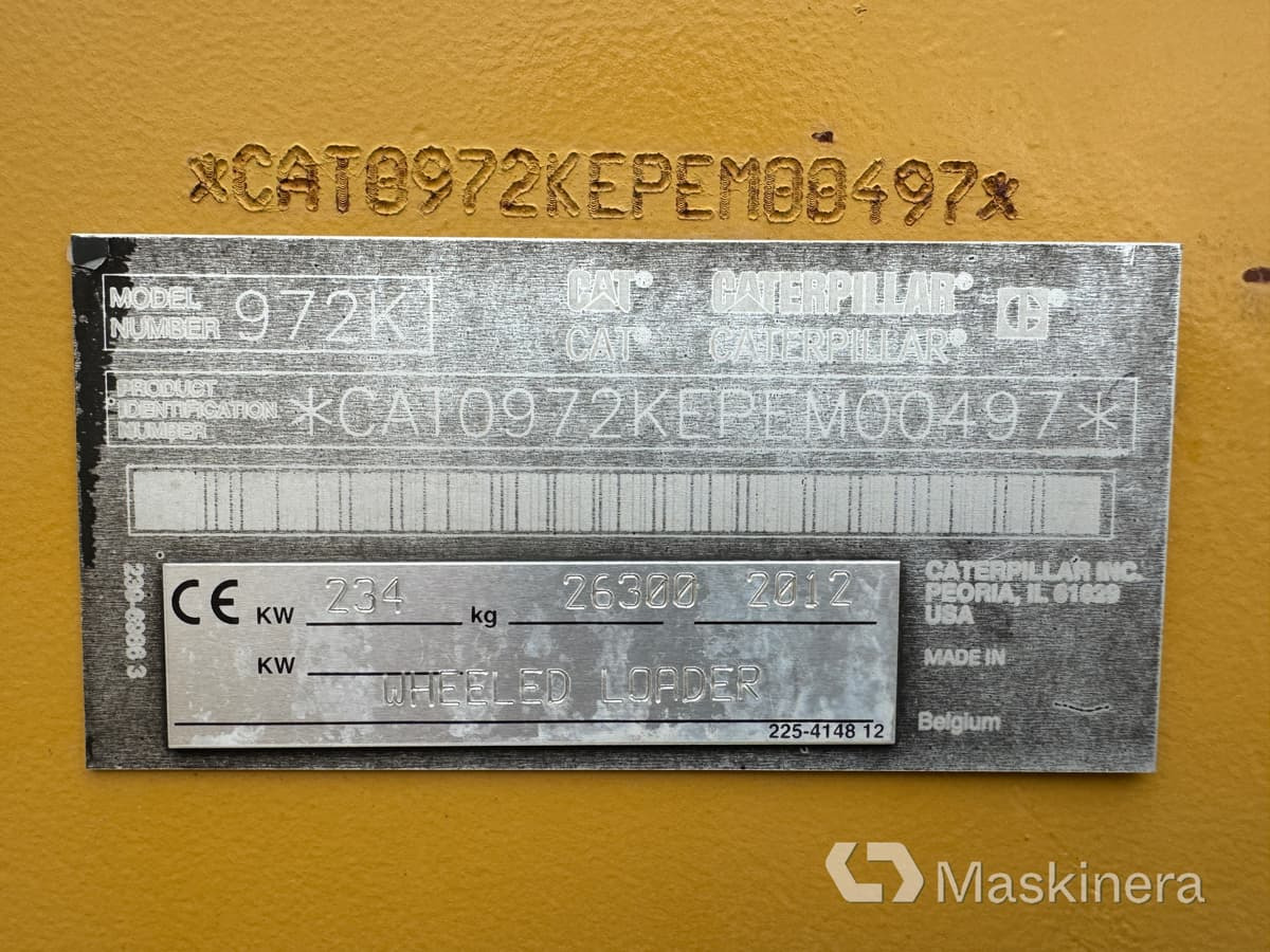 Wiellader Hjullastare CAT 972K