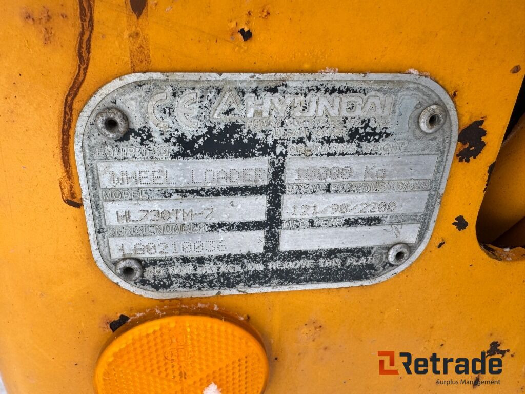 Wiellader Hjullastare Hyundai HL730 TM-7 med planerskopa