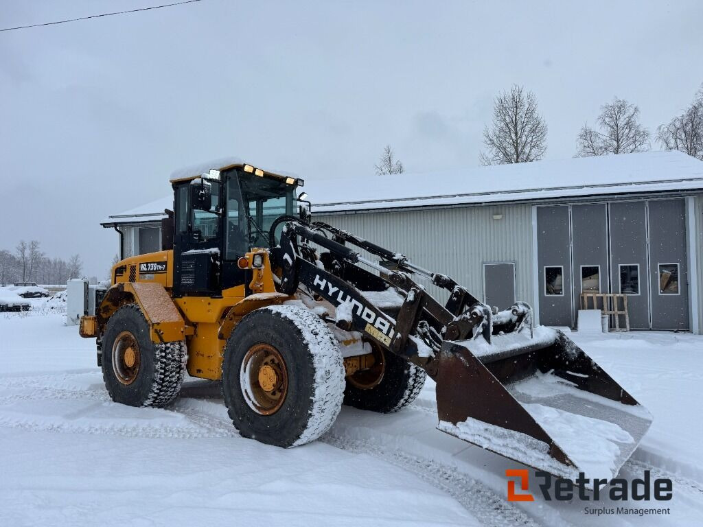 Wiellader Hjullastare Hyundai HL730 TM-7 med planerskopa