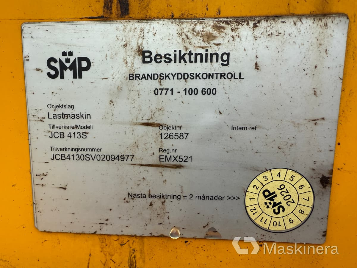 Wiellader Hjullastare JCB 413S