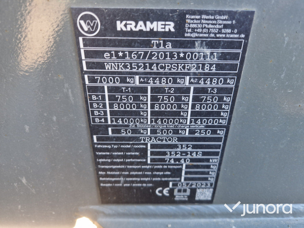 Wiellader Hjullastare - Kramer, 8115