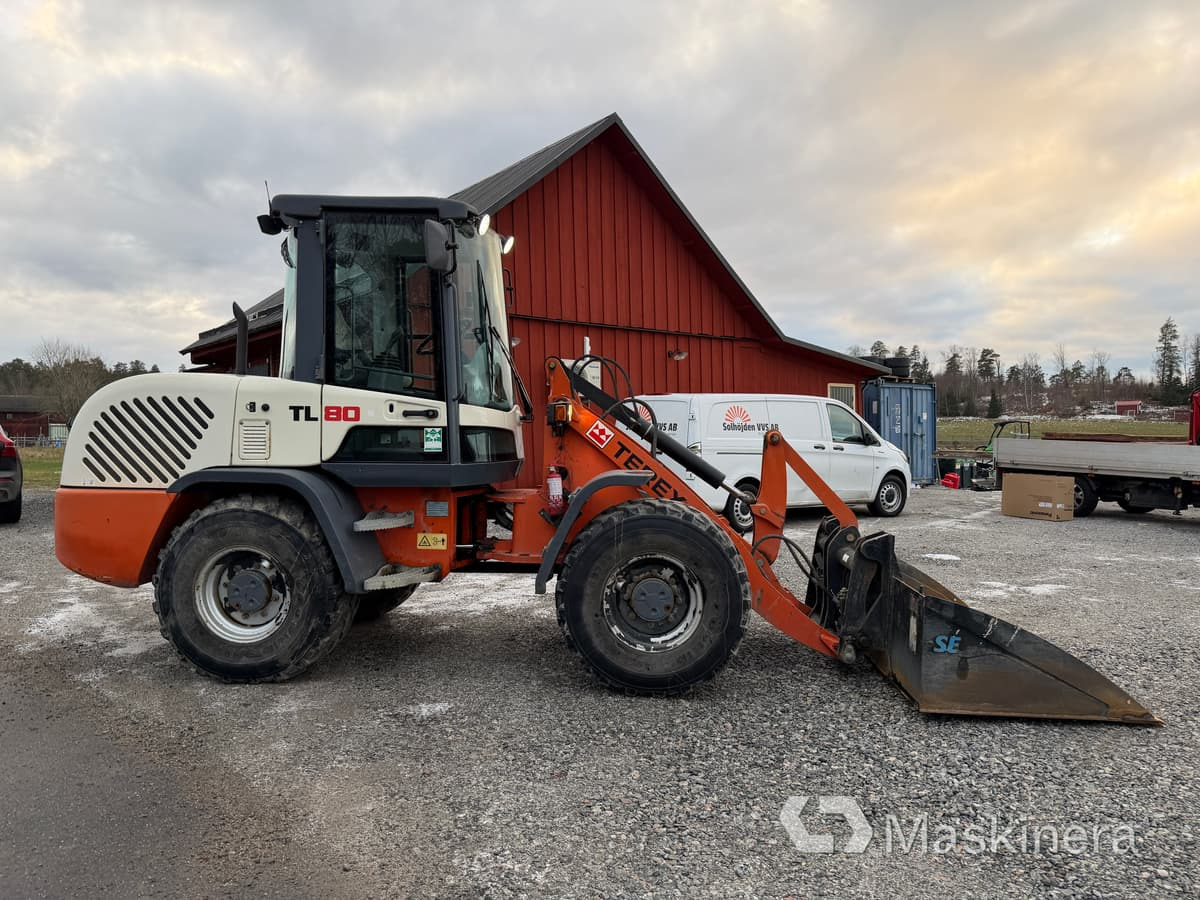 Wiellader Hjullastare Terex TL80 med tillbehör
