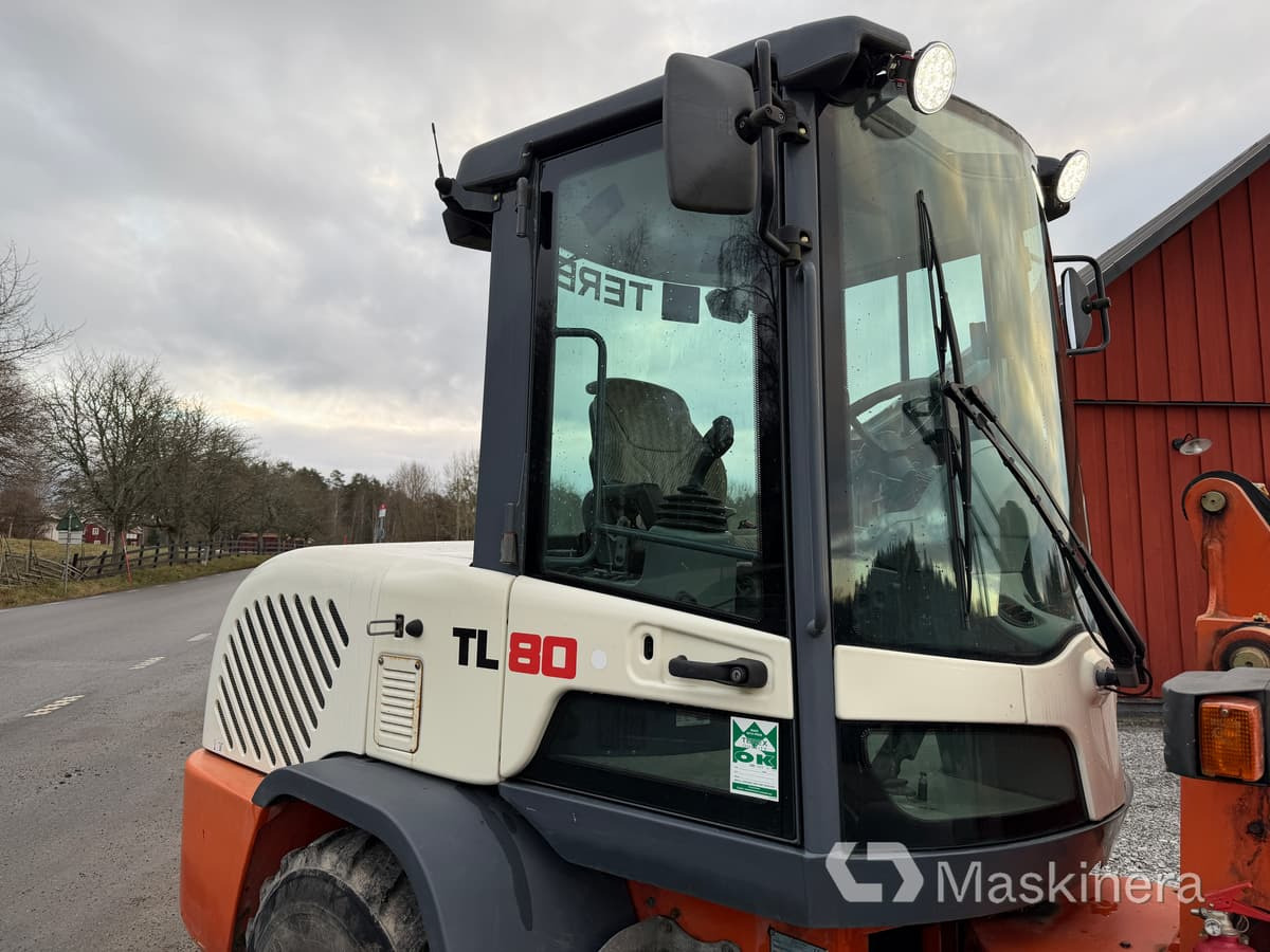 Wiellader Hjullastare Terex TL80 med tillbehör