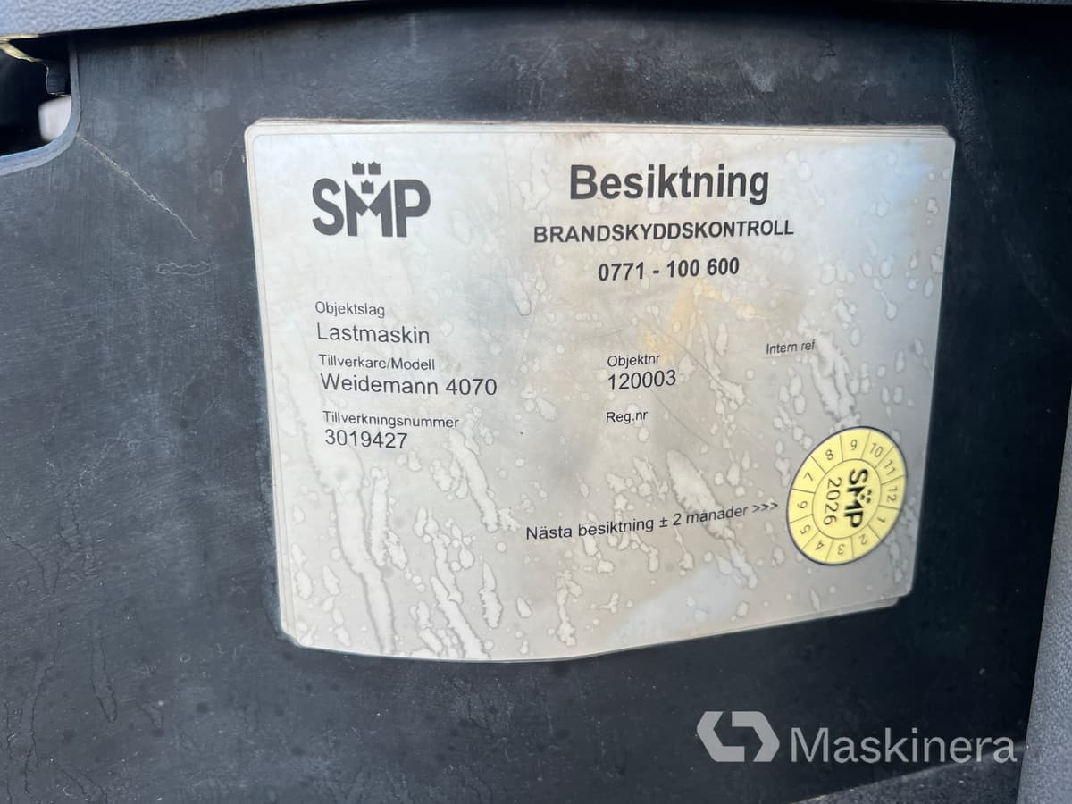 Wiellader Hjullastare Weidemann 4070 CX100 med snöutrustning