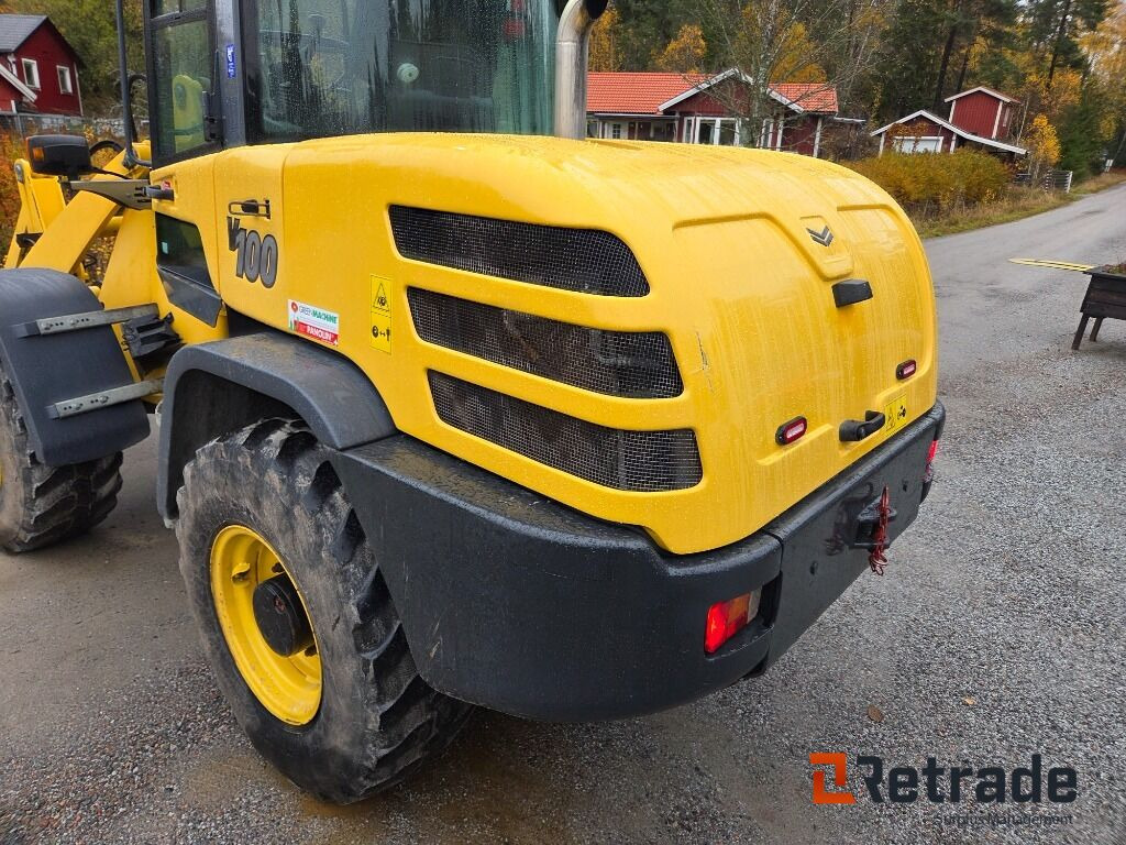 Wiellader Hjullastare Yanmar V100 Med Vikplog och Sandskopa Panolinolja