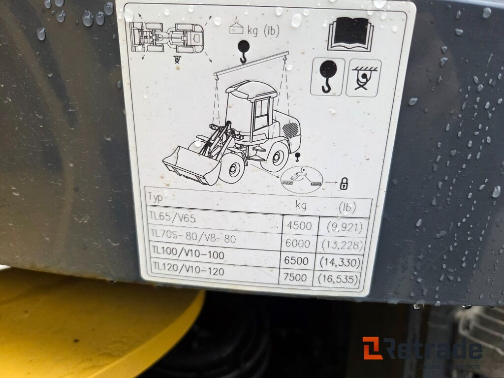 Wiellader Hjullastare Yanmar V100 Med Vikplog och Sandskopa Panolinolja