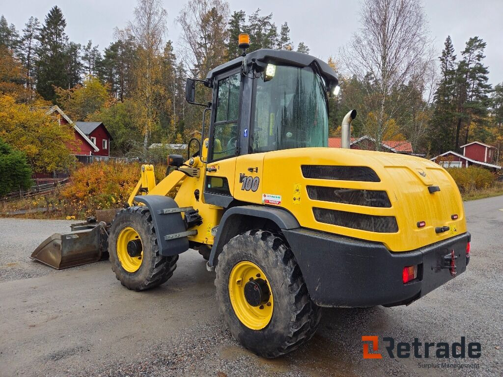 Wiellader Hjullastare Yanmar V100 Med Vikplog och Sandskopa Panolinolja