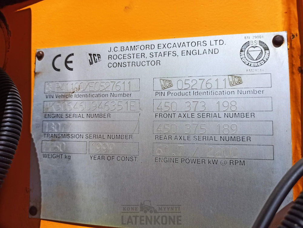 Wiellader JCB 411B  HT pyöräkuormaaja