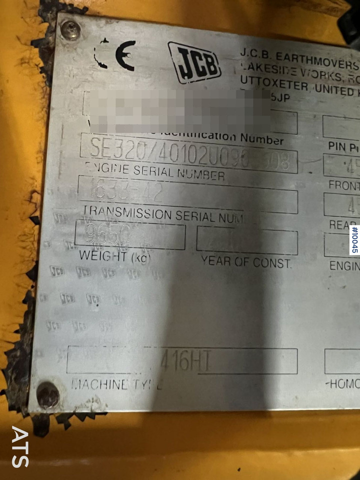 Wiellader JCB 416HT Wheel loader with tilt bracket