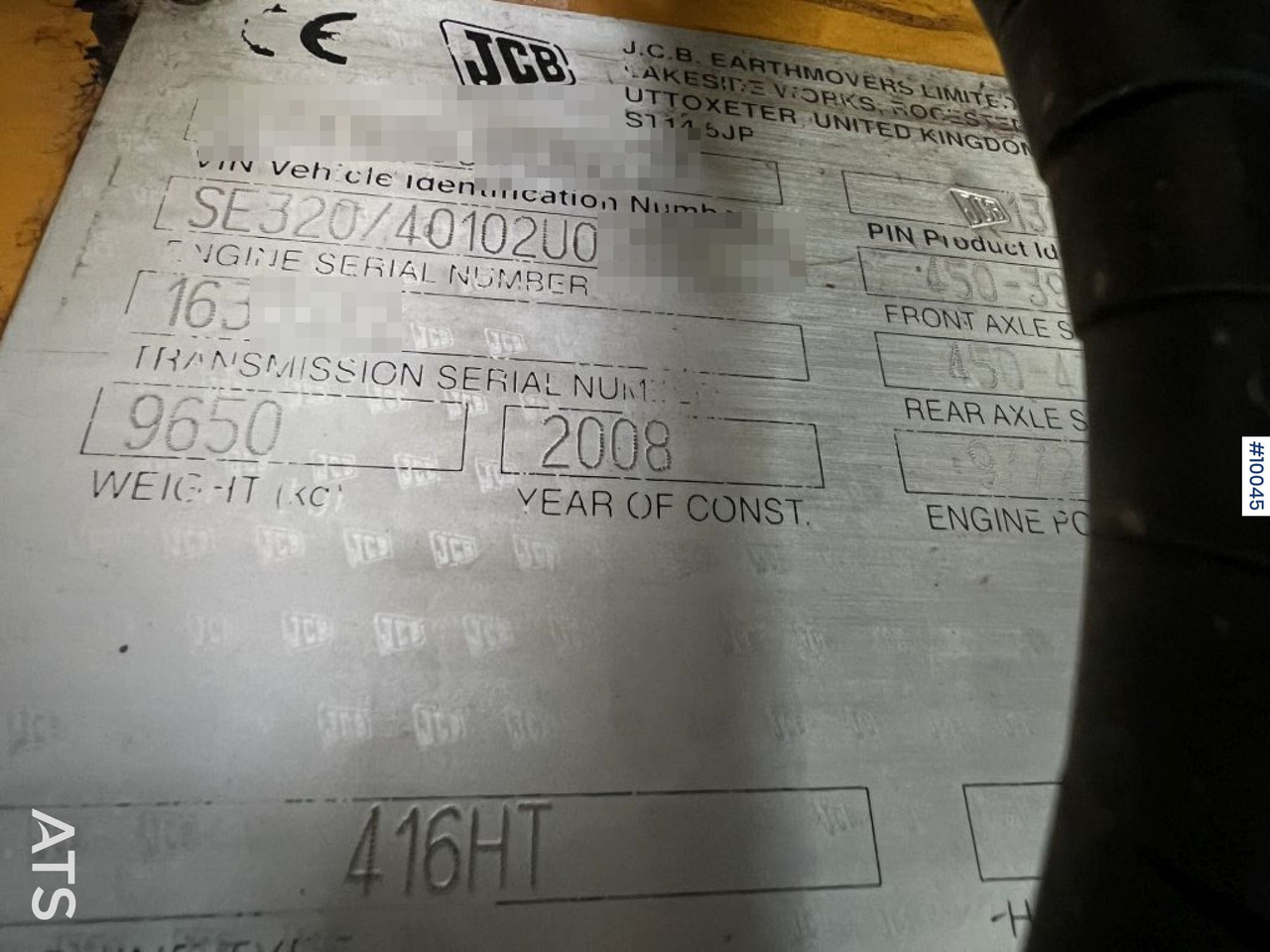 Wiellader JCB 416HT Wheel loader with tilt bracket