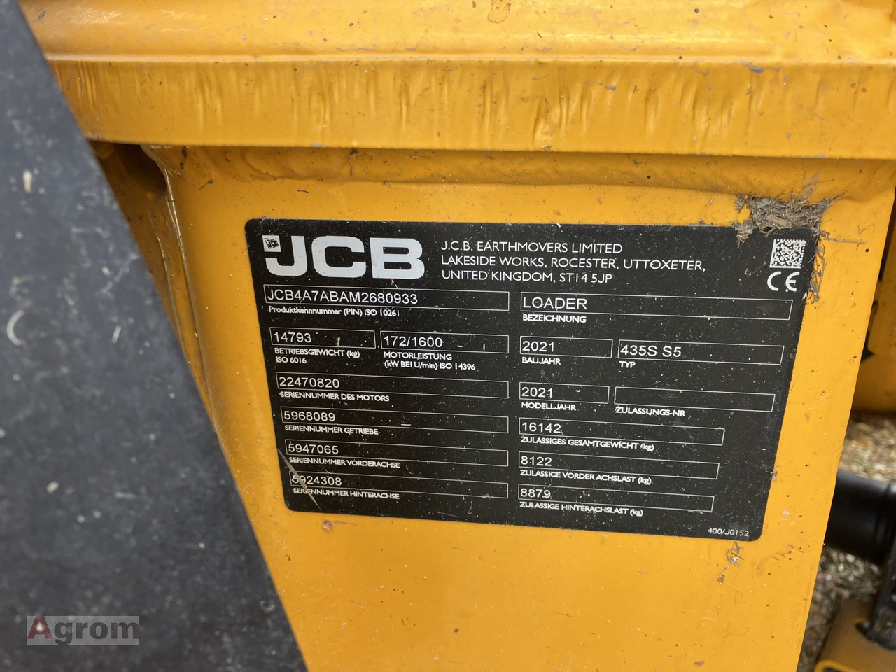 Wiellader JCB 435 S Agri