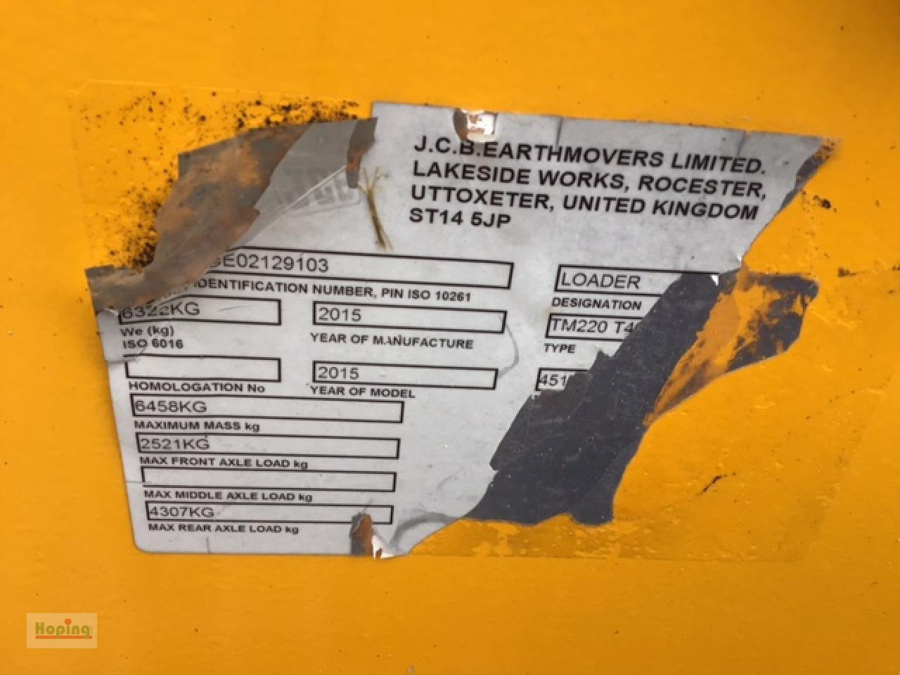 Wiellader JCB TM 220