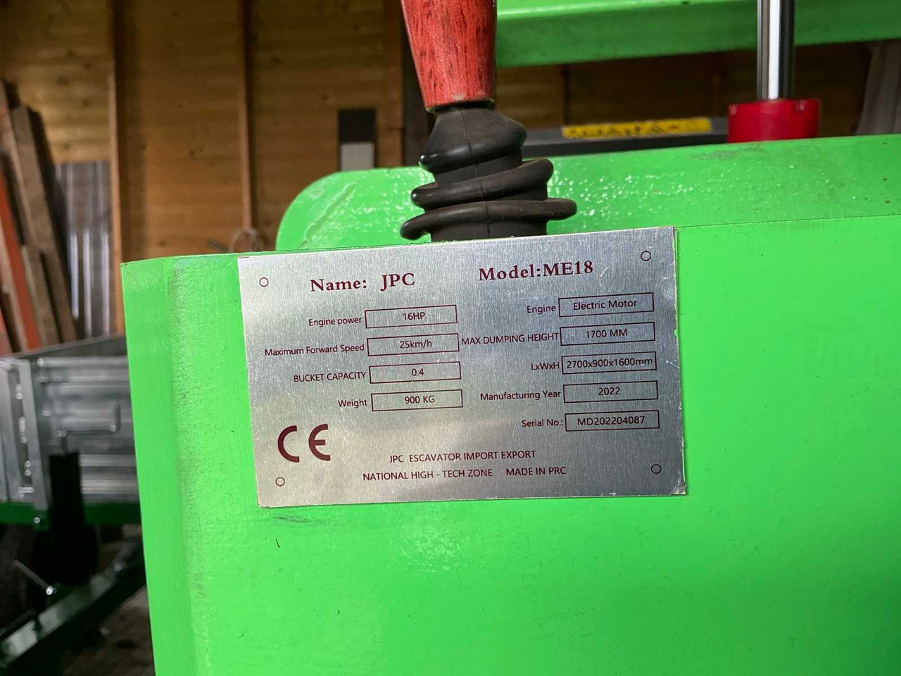 Wiellader JPC ME18 SHOVEL