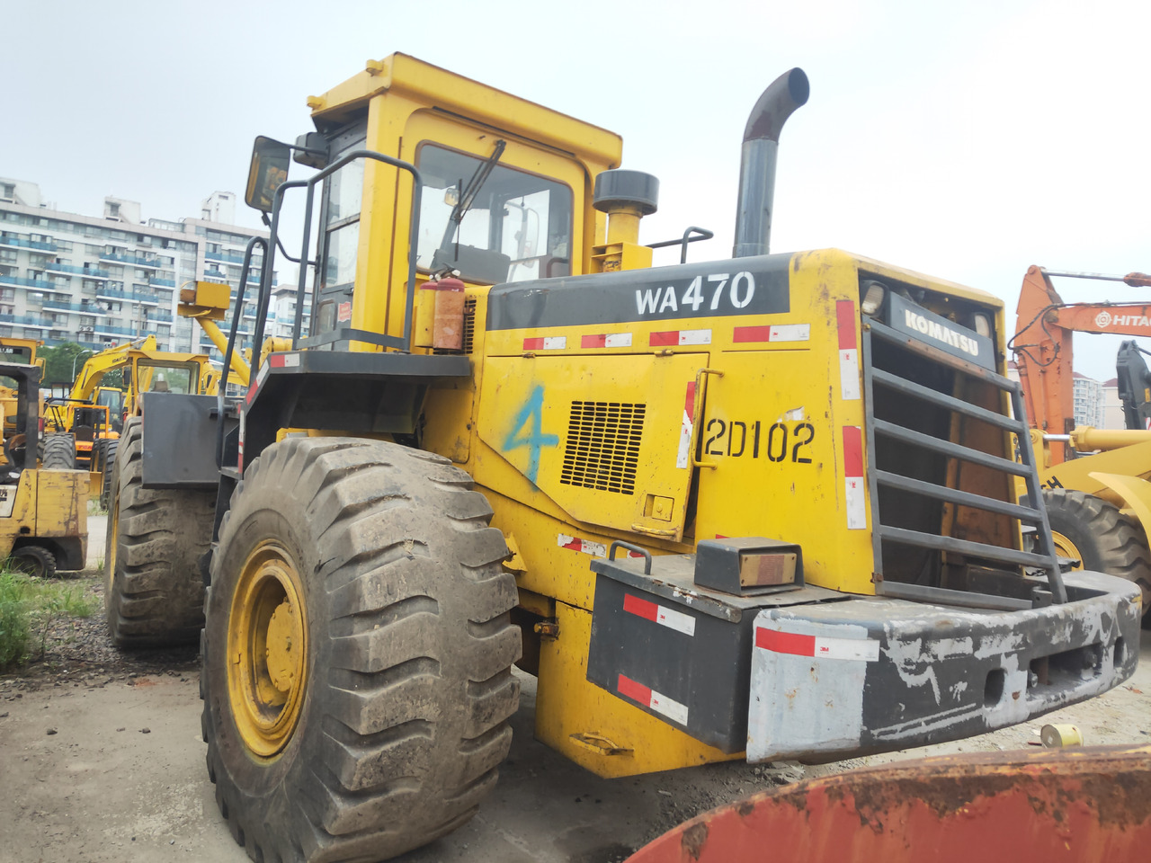 Wiellader KOMATSU Wheel WA470-3 With a fork
