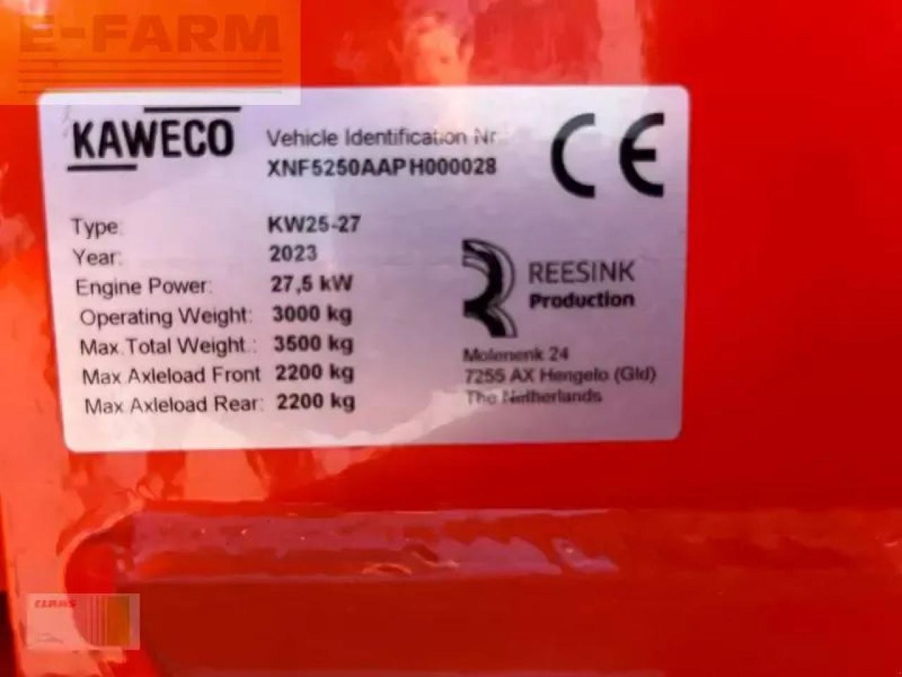 Wiellader Kaweco kw25-27 farmer