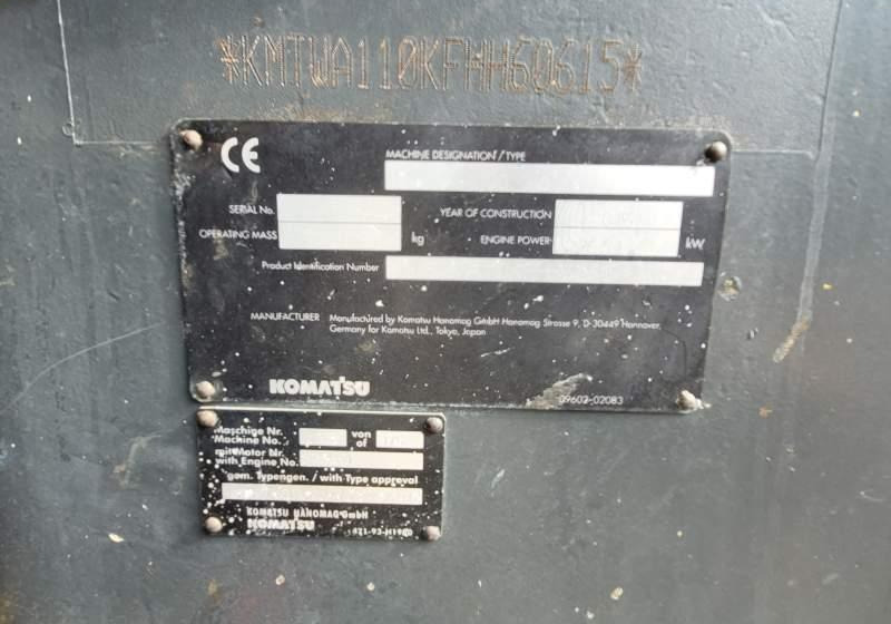 Wiellader Komatsu WA1 100M / SPROWADZONA Z FRANCJI/ 6 300 MTH