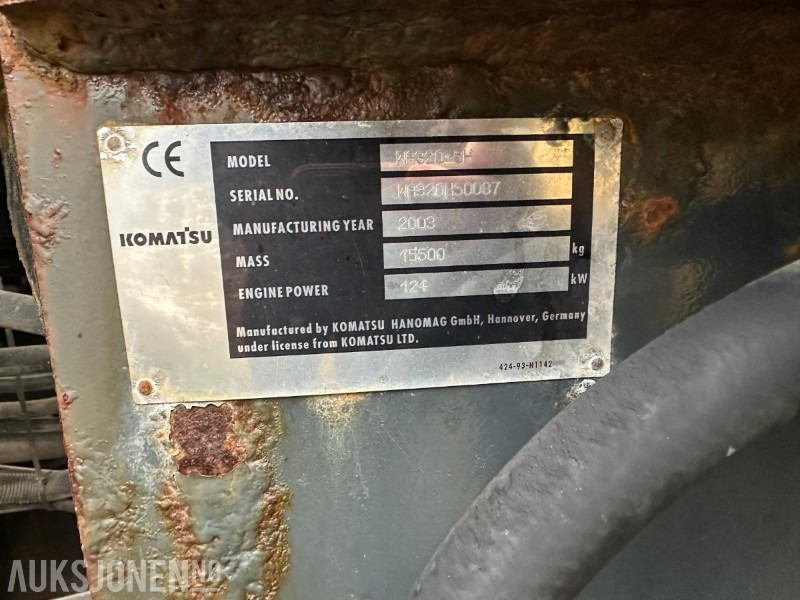 Wiellader Komatsu WA320-5h Hullaster - Rep-objekt
