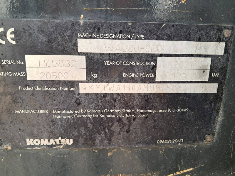 Wiellader Komatsu WA380-8E0