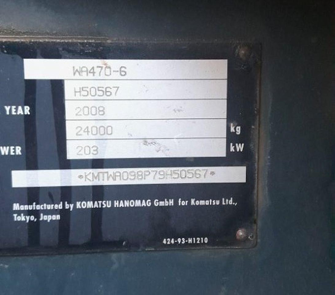 Wiellader Komatsu WA470-6