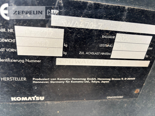 Wiellader Komatsu WA470-7