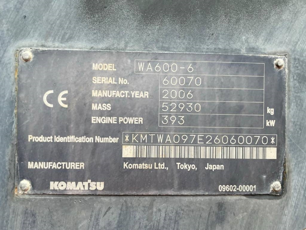 Wiellader Komatsu WA 600-6