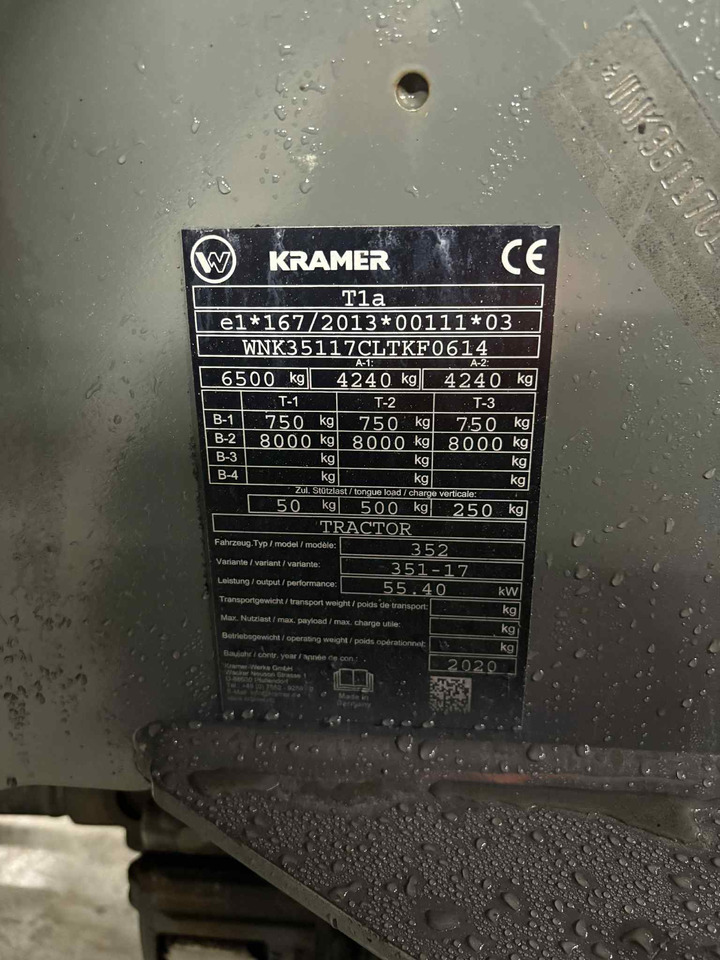 Wiellader KramerAllrad 8085T #Traktor, Mannskapskurv og Skuffe