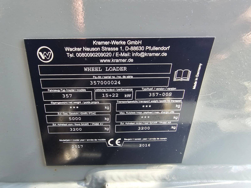 Wiellader Kramer 357